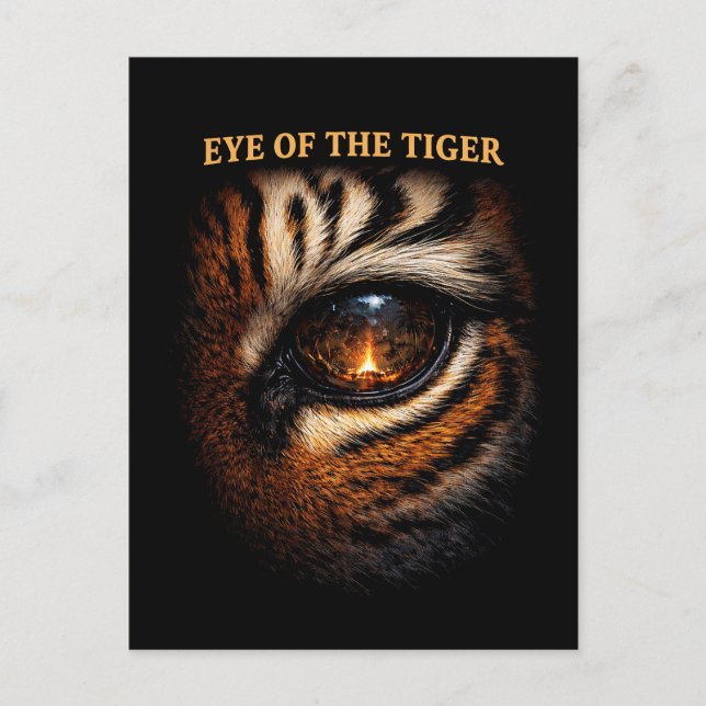Cartão Postal Eye of the Tiger (Frente)