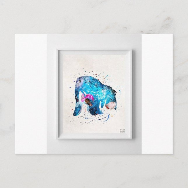 Cartão Postal Eyeore (Frente)