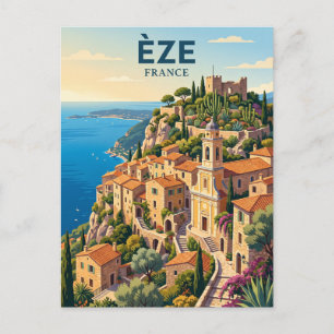 Cartão Postal Èze Village França