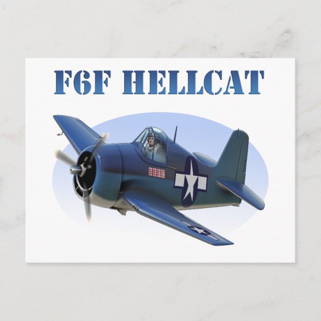 Cartão Postal F6F Grumman Hellcat (Frente)