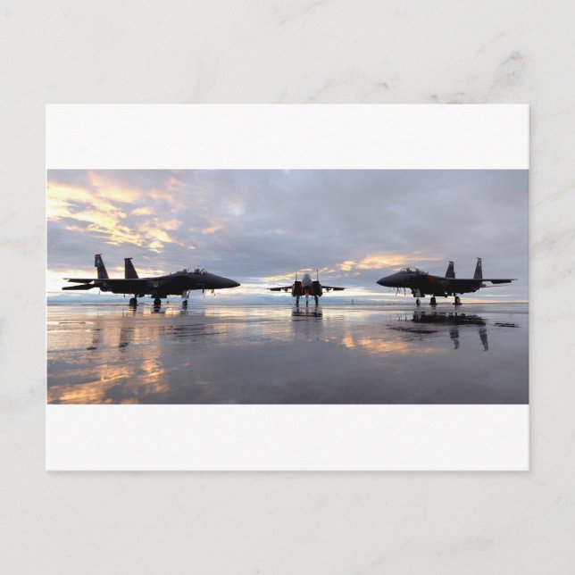 Cartão Postal F-15 Jato de Combatente de Águia (Frente)