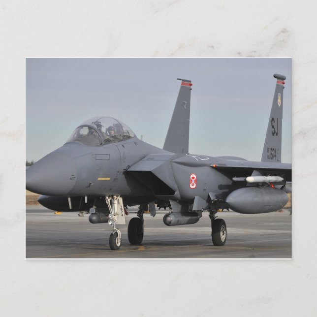 Cartão Postal F-15E Águia de Greve (Frente)