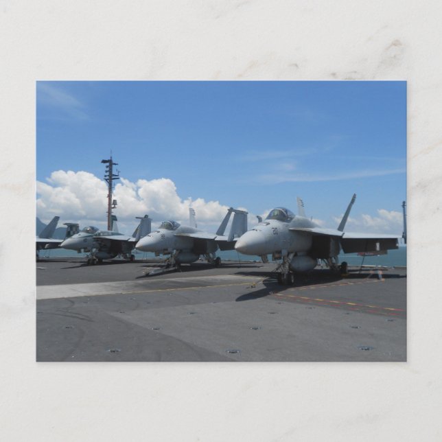 Cartão Postal F-18 Jatos de Combatente (Frente)