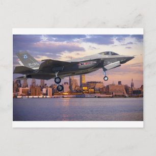 CARTÃO POSTAL F-35 AERONAVES DE LUTA CONTRA A LIGAÇÃO