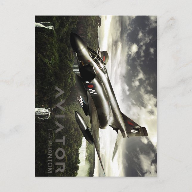 Cartão Postal F-4 Jato de Combatente Fantasma (Frente)