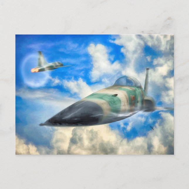 Cartão Postal F-5N Tigre II JET "INDO SUPER SONIC" (Frente)