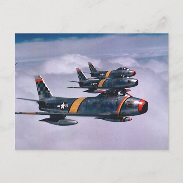 Cartão Postal F-86 Sabers (Frente)