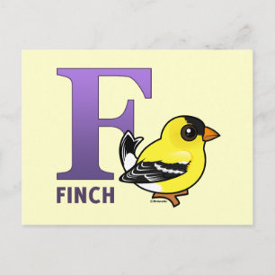 Cartão Postal F é para Finch