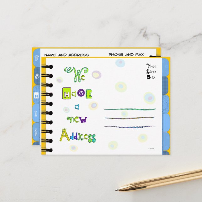 Cartão-postal F-J do Livro de Endereços de Anúncio (Frente/Verso In Situ)