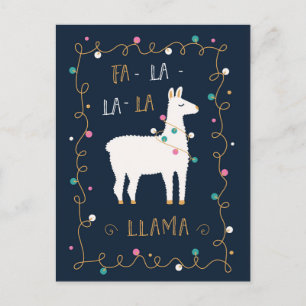 Cartão Postal Fa-La-La-La-Lama