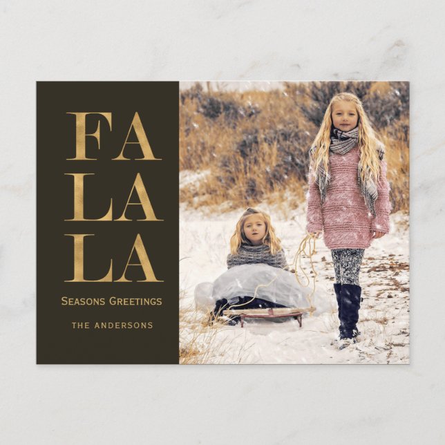 Cartão postal Fa la Rustic Holiday (Frente)