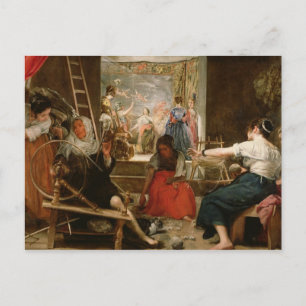 Cartão Postal Fable of Arachne, ou The Spinners, c.1657 (óleo)