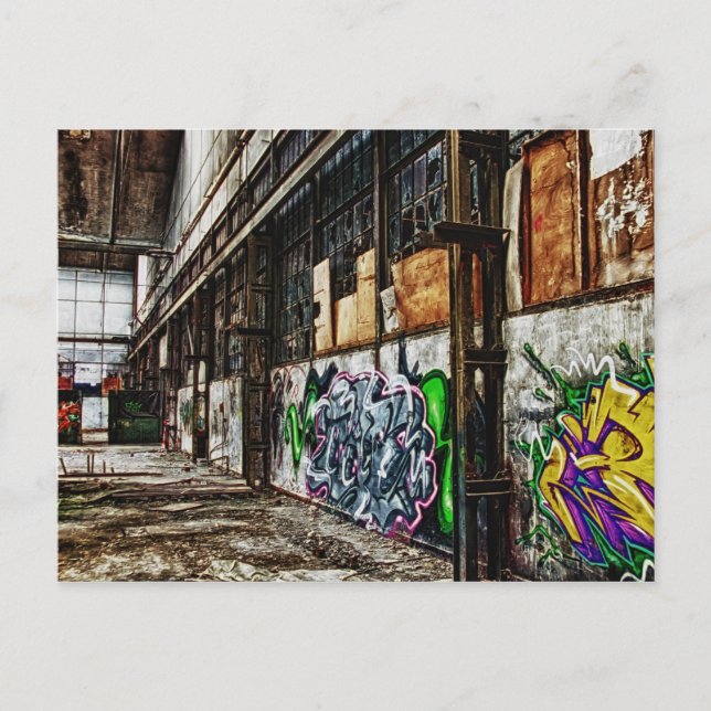 Cartão Postal fábrica antiga (Frente)