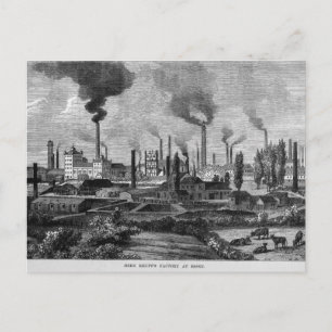 Cartão Postal Fábrica do Sr. Krupp em Essen, Alemanha