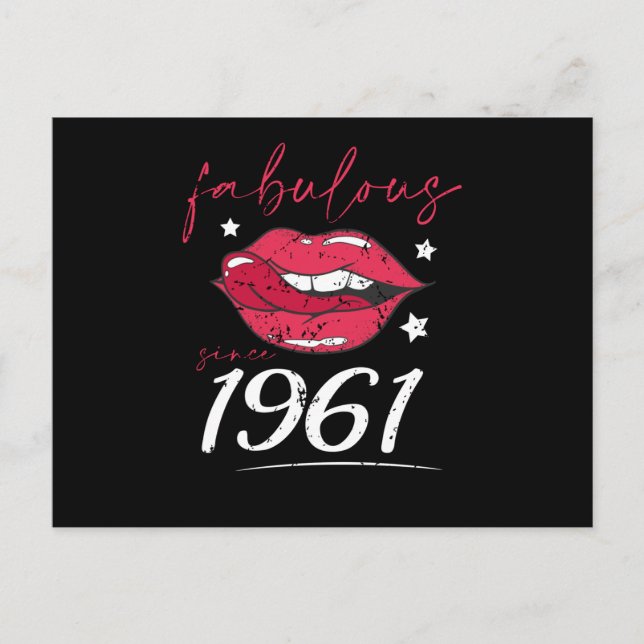Cartão Postal Fabulosa desde 1961 (Frente)