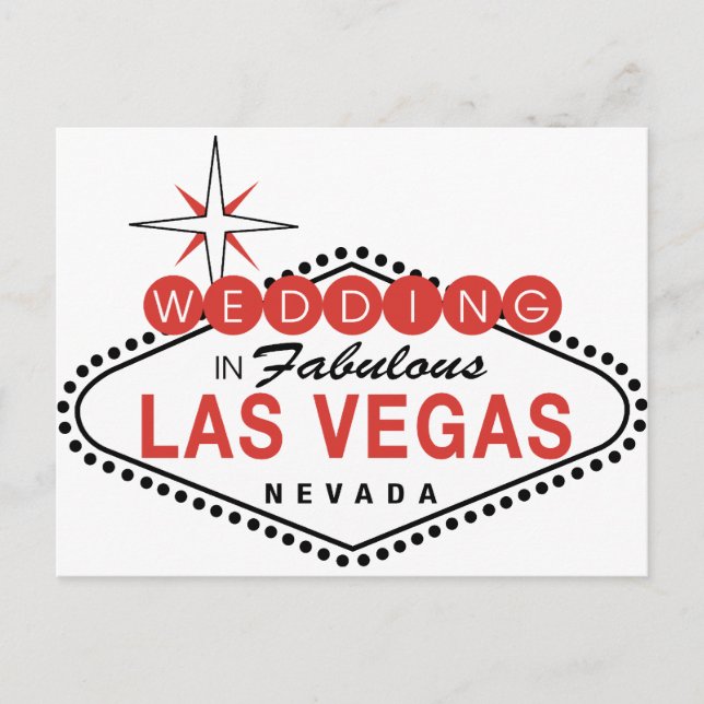 Cartão Postal Fabuloso Modelo de Casamento de Las Vegas Personal (Frente)
