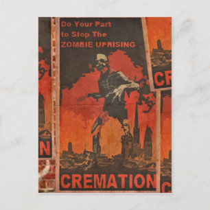 Cartão Postal Faça a sua parte para parar a revolta dos zumbis