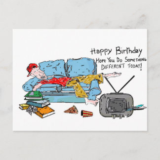 Cartão Postal Faça Algo Diferente No Aniversário