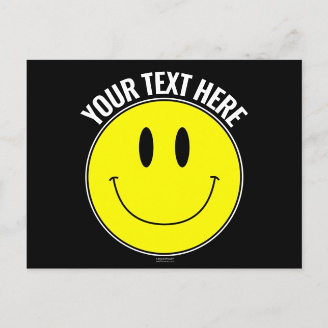 Cartão Postal Faça, Crie seu próprio Cartão-postal sorridente (Frente)