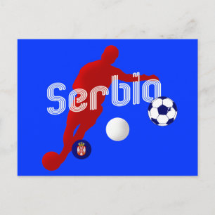 Cartão Postal Faça-o como um jogador de futebol sérvio