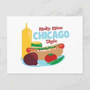 Cartão Postal Faça o meu estilo Chicago