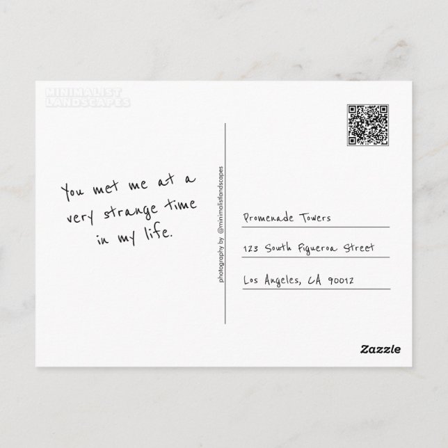 Cartão Postal Faça o seu (Verso)