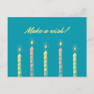 Cartão Postal Faça um pedido! Você é uma luz para o mundo