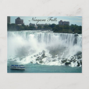 Cartão Postal Faça Uma Viagem Através Do Cartaz Niagara Falls