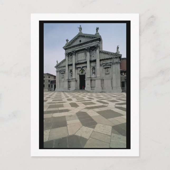 Cartão Postal Facade da igreja, construída 1564-80, fachada feit (Frente)