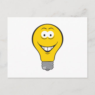 Cartão Postal Face da lâmpada