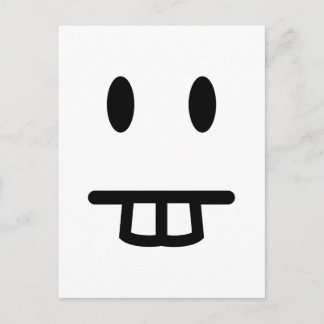 Cartão Postal Face de Bucktooth