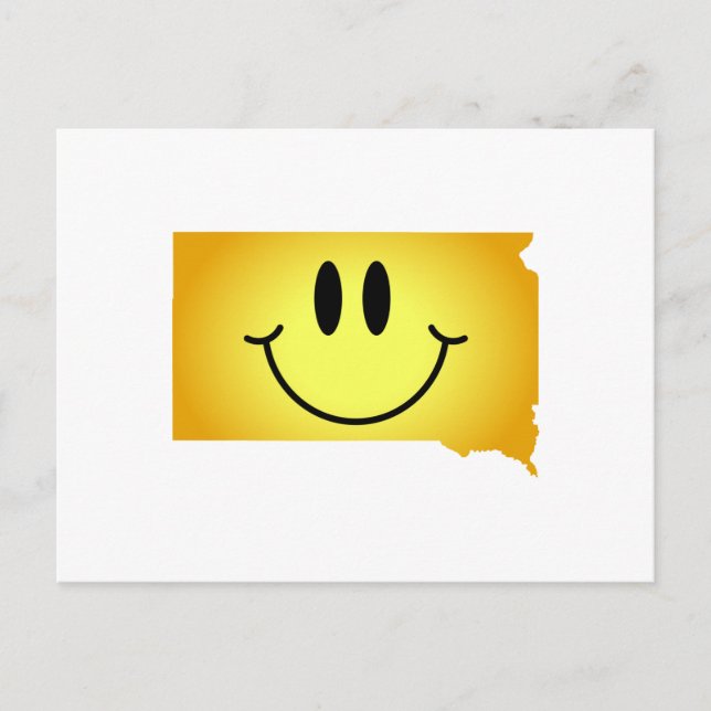 Cartão Postal Face de Dakota do Sul (Frente)