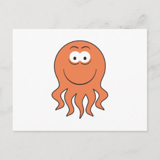 Cartão Postal Face de Octopus