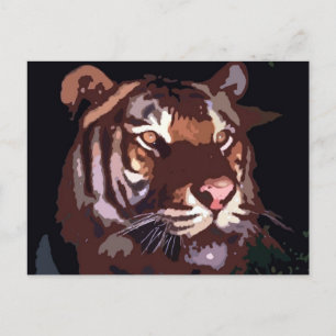 Cartão Postal Face de Tigre
