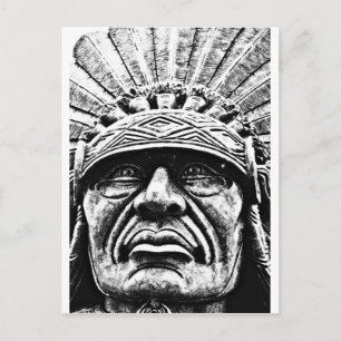 Cartão Postal face indiana