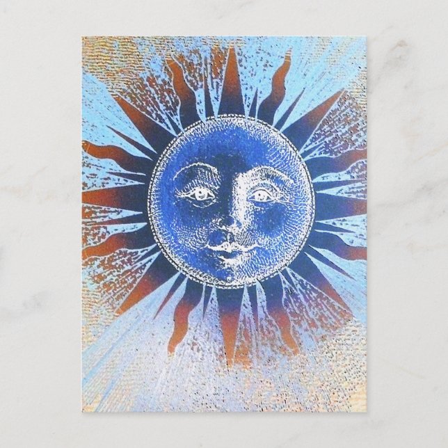 Cartão Postal Face Sun (Frente)