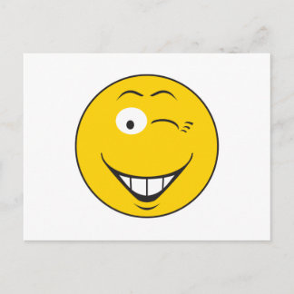 Cartão Postal Face Winking