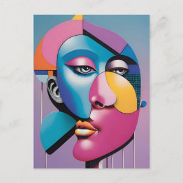 Cartão Postal Faced