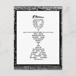 Cartão Postal Faces de Sin