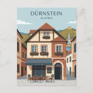 Cartão Postal Fachada do Café Dürnstein Áustria