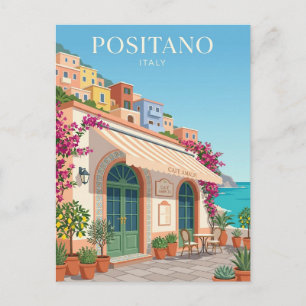 Cartão Postal Fachada do Café Positano Itália