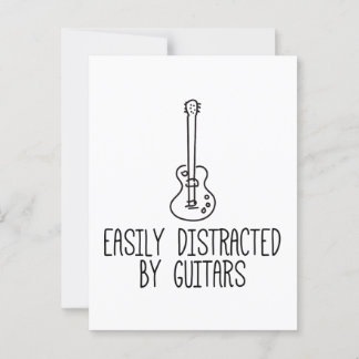 Cartão Postal Fácil Distração Por Guitarras