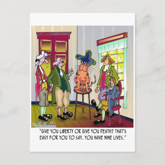 Cartão Postal Fácil Para Você Dizer Me Dê Liberdade Ou Morte (Frente)