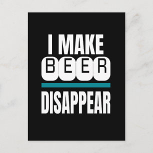 Cartão Postal Faço a cerveja desaparecer