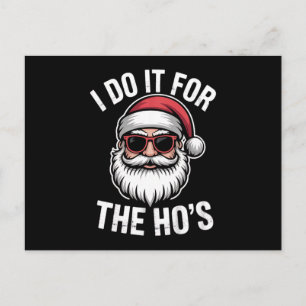 Cartão Postal Faço-O Para Os Papais noeis De Natal Engraçados.