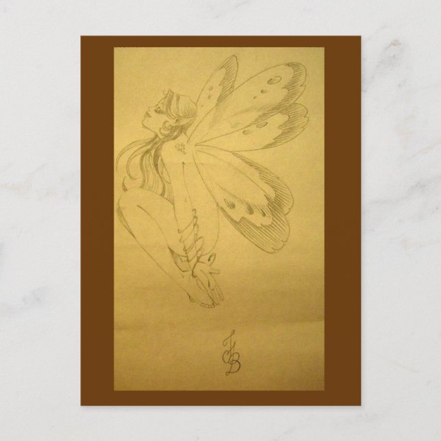 Cartão Postal Fada adormecida (Frente)