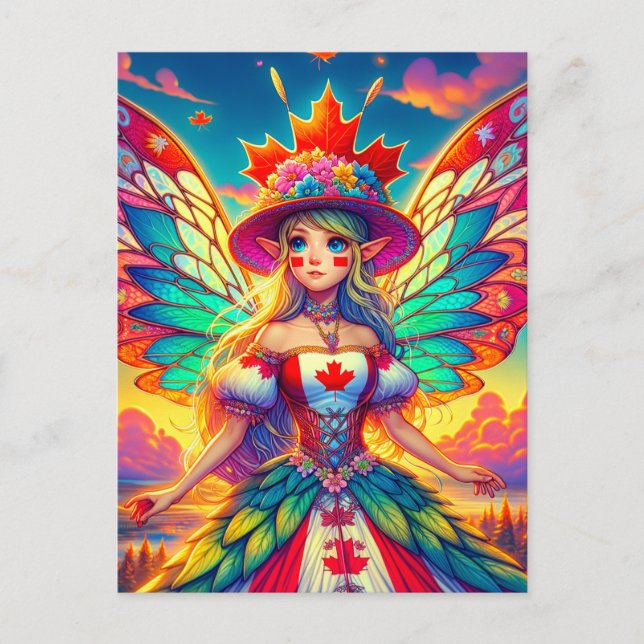 Cartão Postal Fada Canadense (Frente)