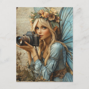 Cartão Postal Fada com câmara mista