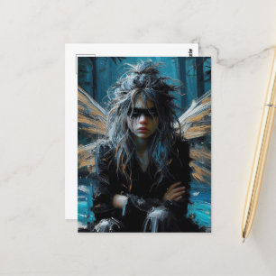 Cartão Postal Fada Com Olho Irritado