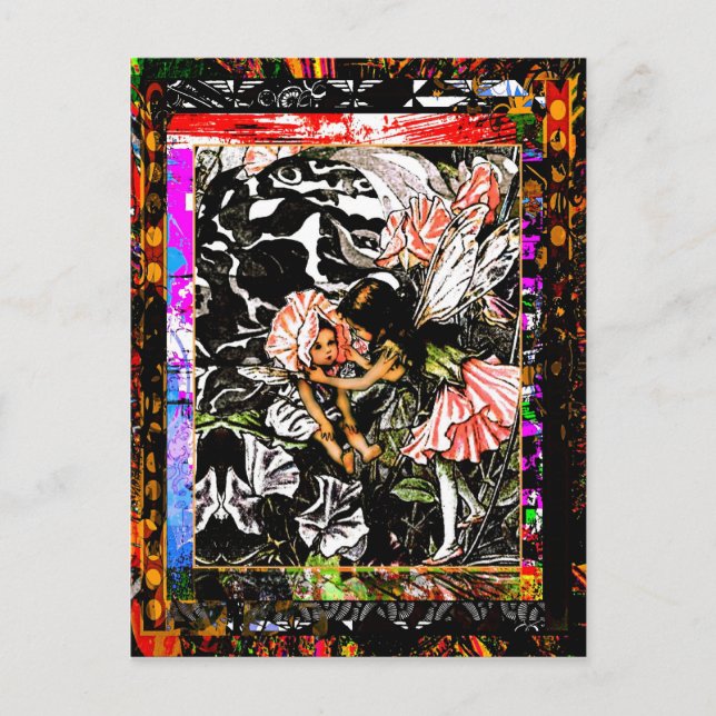 Cartão Postal Fada de Ervilha Doce (Frente)